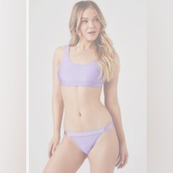 NWT💜 Low-Rise Bikini Top & Bottoms Set - Picture 1 of 8